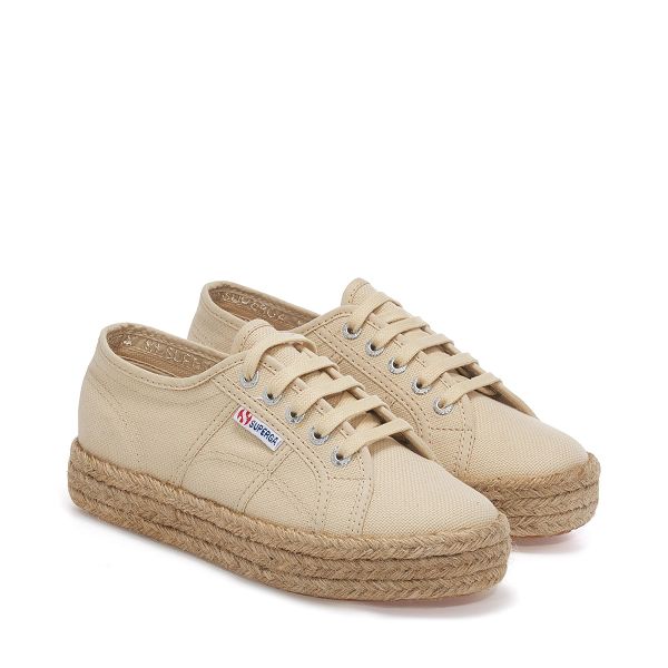 Superga 2730 Rope Yellow Platform Sneakers - Women's Sneakers USA | US6948312